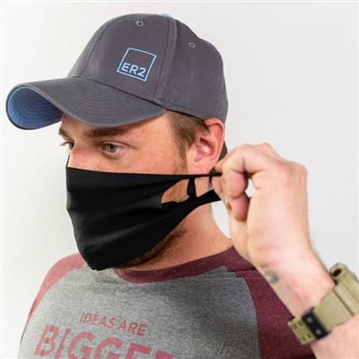 FACE COVER MASK POLYESTER/SPANDEX BLACK